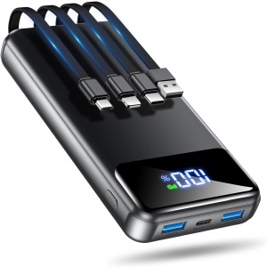 OHOVIV Portable Charger, 50000mAh PowerBank, 4 Output & 2 Input External Battery Pack with Flashlight and LED Display, USB C Power Bank Compatible with iPhone, Android, iPad, Tablet, etc